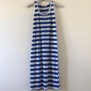Blue & White striped dress! Size medium